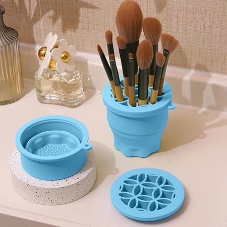 Silicon Makeup Brushes Cleaning Cup